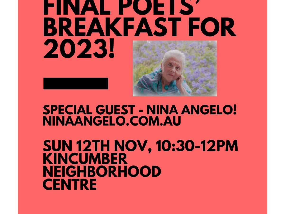 Final Poets’ Breakfast for&nbsp;2023!